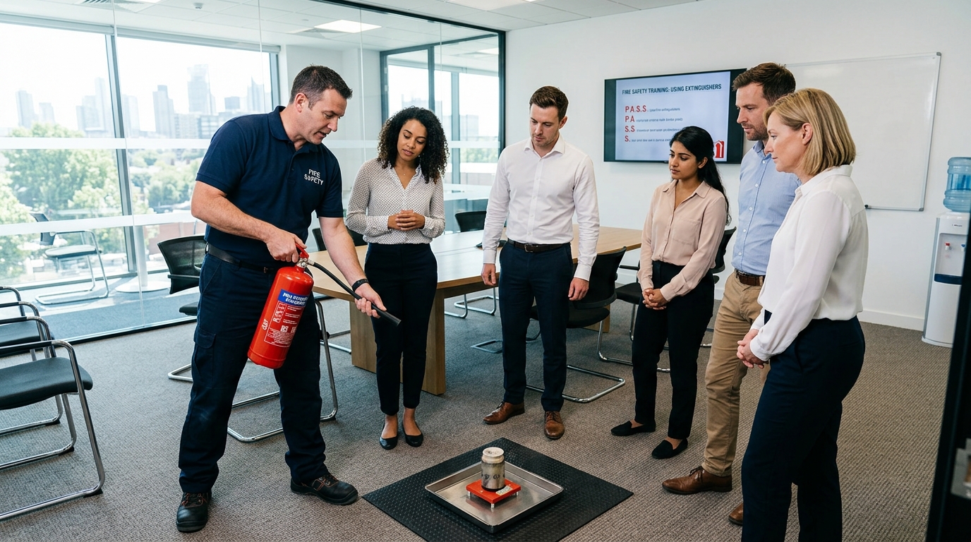 Fire Safety Training control panel